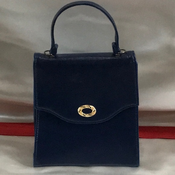 Handbags - Vintage Navy Blue Handbag